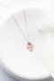 Heliophilia Silver Collar de Plata y Oro Rosa con Circón